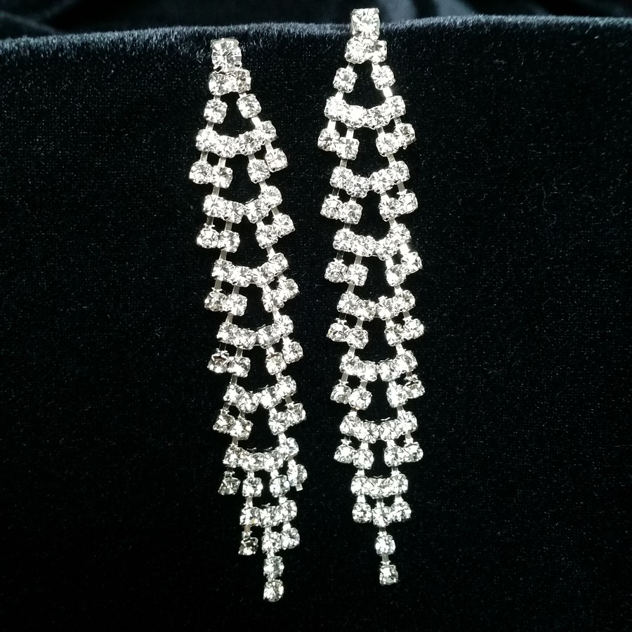 Diamante Earrings Stage Jewellery